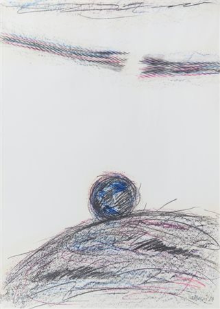 ELISEO MATTIACCI (1940-) Senza titolo 1984pastello su carta cm 100x70firmato...