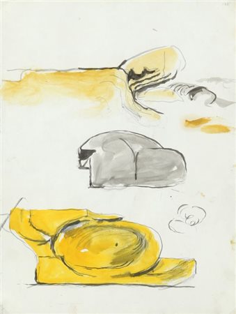 GRAHAM SUTHERLAND (1903-1981) Senza titolo acquerello su carta cm...