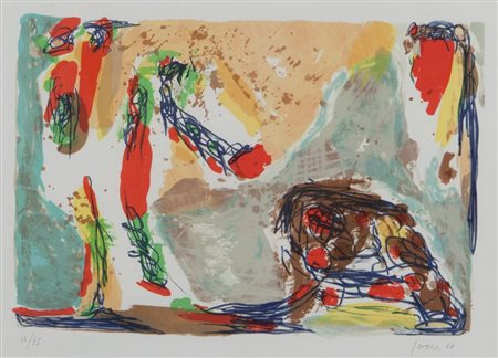 ASGER JORN (1914-1973) Senza titolo 1969litografia cm 42x58esemplare...