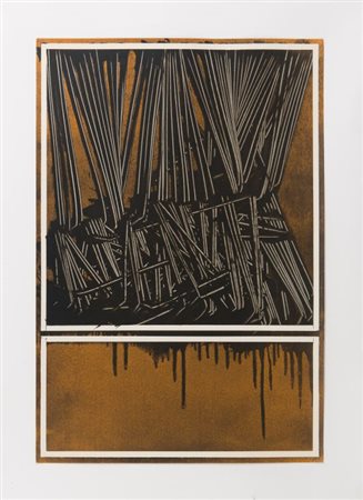 EMILIO SCANAVINO (1922-1986) Senza titolo litografia su carta cm...