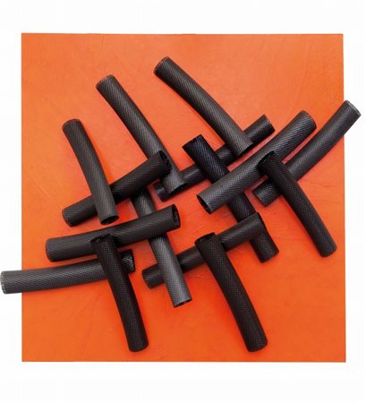 ANTONIO BACCARIN (1954-) Senza nome 2011acrilico su tela e arrotolamenti in...