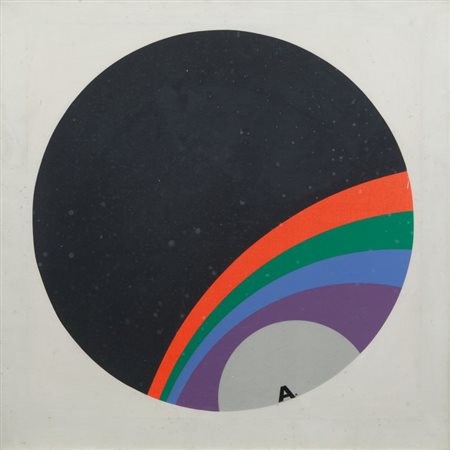 EUGENIO CARMI (1920-2016) Segnale Immaginario M1 1969serigrafia su tela cm...