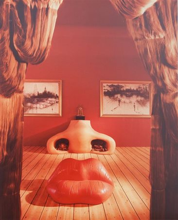 LO DUCA NINO (1940-) Ritratto di Mae West stanza del camino opera di Salvador...