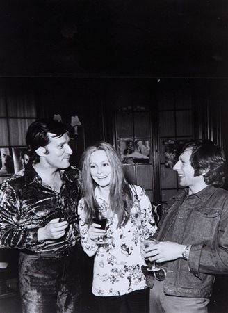 ANONIMO (-) Roman Polansky con Francesca Annis e Hugh Hefner durante la pausa...