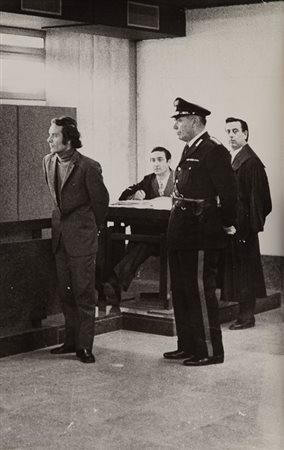NANNI LINO (1940-2012) Valpreda in tribunale inizi anni '70stampa ai sali...