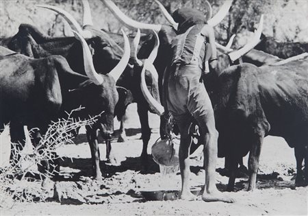 MARIO DE BIASI (1923-2013) Africaanni '70 stampa ai sali d'argento, vintagecm...