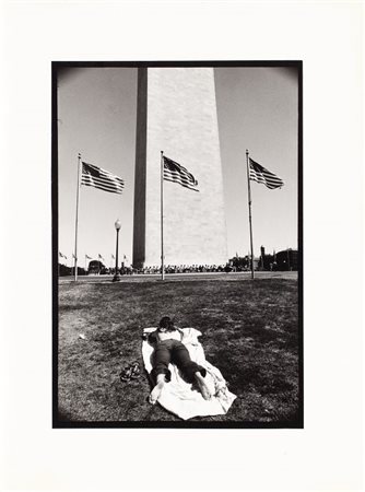 AGOSTI PAOLA (1947-) Washington1972stampa ai sali d'argento, vintagecm...