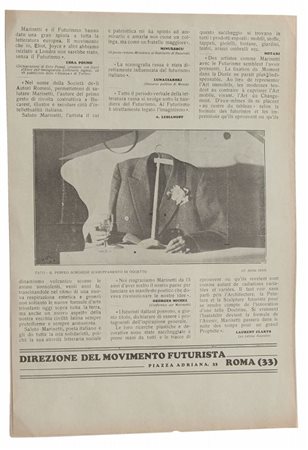 LIBRO (-) Il Futurismo (Il Manifesto), Rivista Sintetica illustrata,...