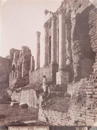 VON GLOEDEN WILHELM (1856-1931) Teatro Greco, Taorminaprimi '900albumina ai...
