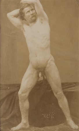 MARCONI GAUDENZIO (ATTR.) (1841-1885) Nudo maschile1870 circastampa...