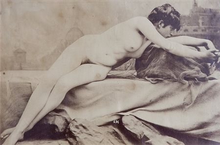 MARCONI GAUDENZIO (ATTR.) (1841-1885) Nudo femminilefine '800stampa...