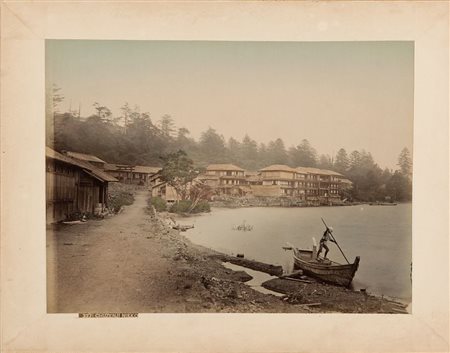 ANONIMO (-) Chuzenji Nikkofine '800stampa all'albumina acquarellata a mano...