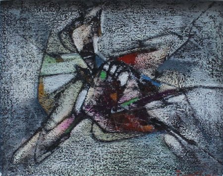 Salvatore Provino Bagheria 1943 Una sinfonia 1992 Olio su tela 22x27