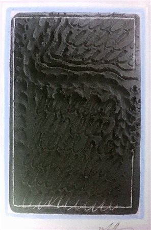 Agostino Ferrari Milano 1938 Scrittura 1994 Tecnica mista su cartone 32x25