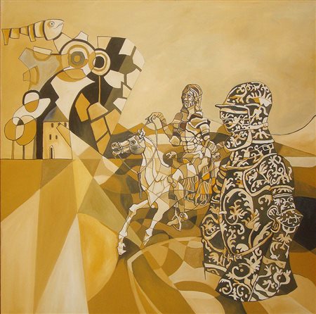 ernesto graditi misilmeri 1972 Il bel Don Chisciotte 2014 olio su tela 80x80