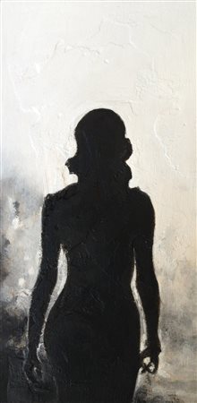 Giuseppe Ravizzotti Novara 1960 Buio_Di Schiena 2014 Acrilico e stucco su...