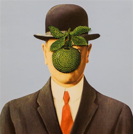 Alessandro Padovan Borgomanero 1983 The Apple Of Magritte 2017 Acrilico su...