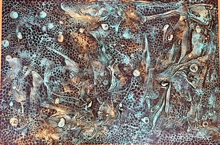 Iole Oliva Milano 1991 Reptilia 2017 gesso nero e colori acrilici...