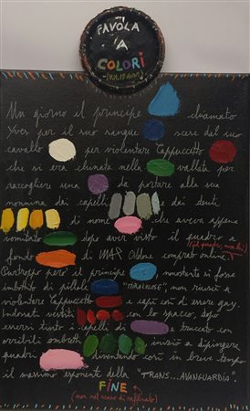 Max Oddone Alessandria 1974 Favola a colori (V.M. 18 anni) 2015 Mista su tela...