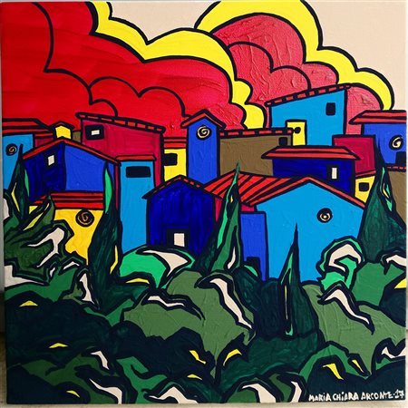 Maria Chiara Arconte Terni 1983 Casette Acrilico su tela 30x30