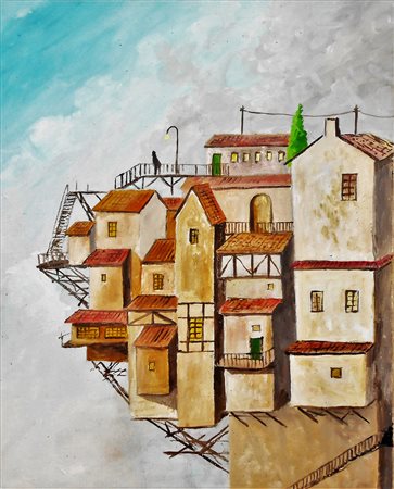 FRANCESCO OTTOBRE Formia (LT) 1956 belvedere 2017 olio su tavola telata 50x40