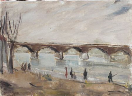 Camillo Cocchetti MIlano 1922 Senza titolo 1961 Olio su tela 33x46