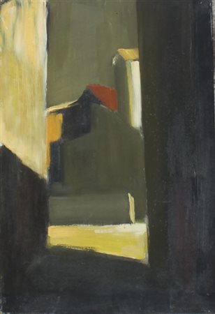 Camillo Cocchetti MIlano 1922 Scorcio 1969 Olio su compensato 44x30