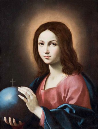 Guido Reni Bologna 1575 - 1642 IL REDENTORE olio su tela, cm 71,5x55,2....