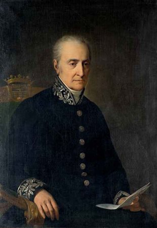 Adeodato Malatesta Modena 1806 - 1891 RITRATTO DI UN GENTILUOMO DI CASA MOLZA...