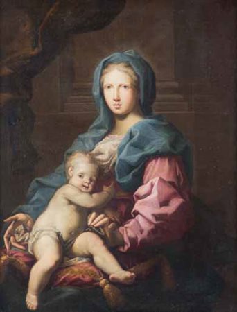 Attribuito a Ignazio Stern Mauerkirchen 1679 - Roma 1748 MADONNA CON BAMBINO...