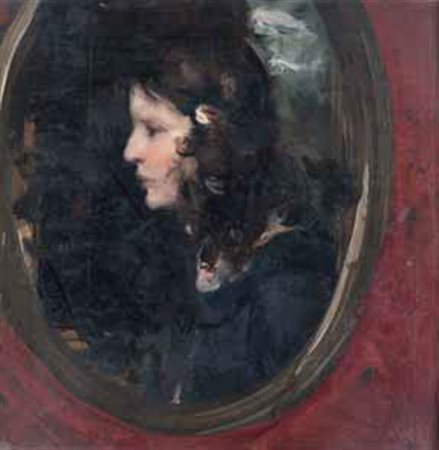 Guido Tallone Bergamo 1894 - Alpiniano 1967 ROSETTA olio su tavola, cm...