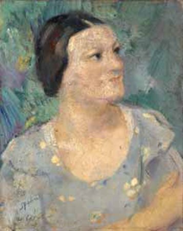 Armando Spadini Poggio a Caiano, Firenze 1883-Roma 1925 RITRATTO DELLA MOGLIE...