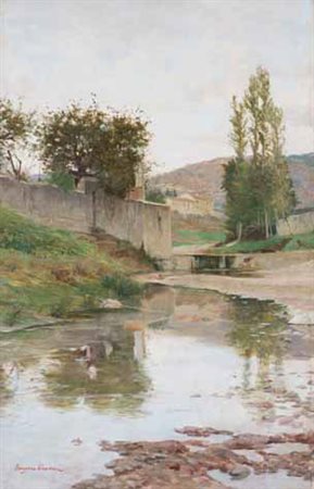 Ruggero Panerai Firenze 1862 – Parigi 1923 MUGNONE olio su tela, cm 64x40....