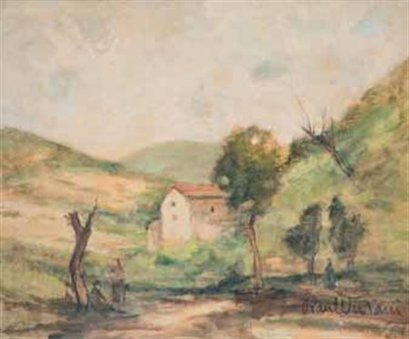 Raul Viviani Firenze 1883 - Rapallo 1966 PAESAGGIO olio su tela, cm 75x91....