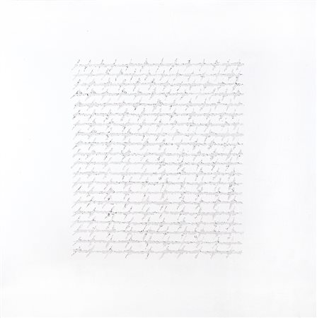 ALFREDO RAPETTI (Milano 1961), Lettera bianca, 2012 olio su tela, 100x100...