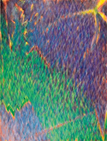 SHIMIZU TETSURO (Tokio 1958), La variazione viola, 1990 olio su tela, 120x90...