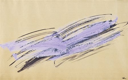 JEAN FAUTRIER (Parigi 1898 - Malabry 1964), senza titolo, tempera su carta,...