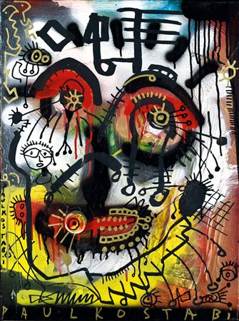 PAUL KOSTABI (Whittier (California) 1962), Looking for mitchum, 2009 acrilici...