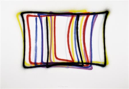 NELIO SONEGO (Sion 1955), senza titolo, 2006 spray su cartoncino, 70x100...