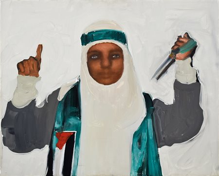 DANIELE GALLIANO (Pinerolo 1961), Fatima, 2005 olio su tela, 40x50 firma data...