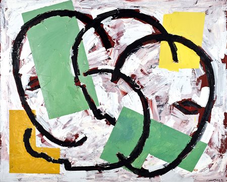 RAFAEL CANOGAR (Toledo 1935), Escena urbana n 17-91, 1991 olio su tela,...