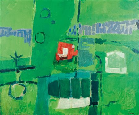 ENRICO PAULUCCI (Genova 1901 - Torino 1999), Primaverile, (primi anni' 60)...