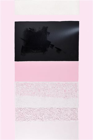 ENNIO FINZI (Venezia 1931), Verso il rosa, 1988 olio su tela, 120x80 firma...