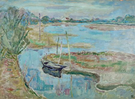 MARIO VELLANI MARCHI (Modena 1895 - Milano 1973), Sandolo abbandonato, 1961...