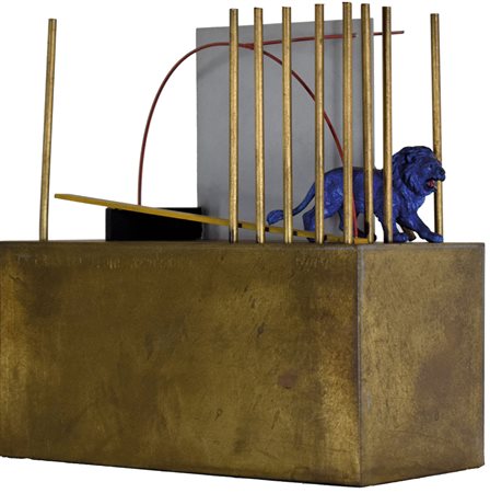 GIANFRANCO PARDI (Milano 1933 - 2012), La casa del leone azzurro, scultura in...