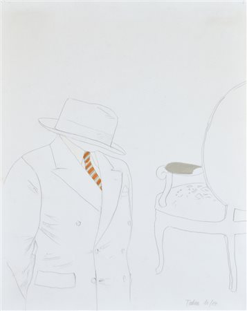 EMILIO TADINI (Milano 1927 - 2002) L'uomo dell'organizzazione, 1967 tecnica...