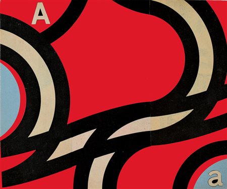 LUCIANO ORI (Firenze 1928) Raccordo, 1967 smalti e tecnica mista su tavola,...