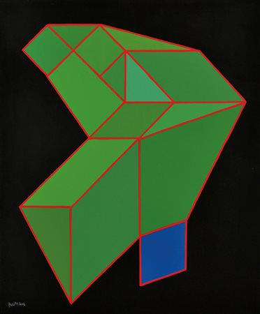 ACHILLE PERILLI (Roma 1927) La tromba di sera, 2006 tecnica mista su tela,...