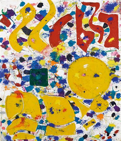 SAM FRANCIS (San Mateo (California) 1923 - 1994) SFM-82-091, 1982 monotipo su...