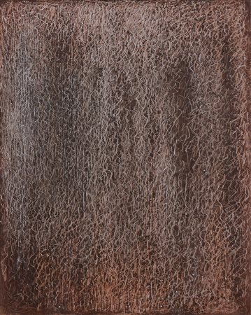 MARIO DELUIGI (Treviso 1901 - Venezia 1978) Grattage marron, 1964 tecnica...